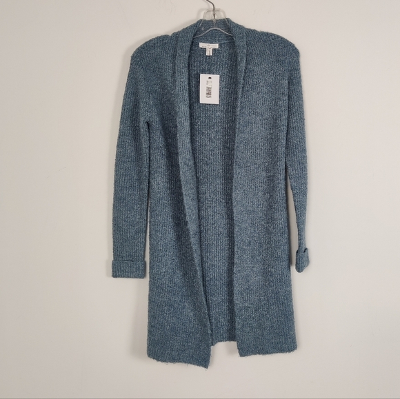 Camber & Grace Sweaters - Camber & Grace Women's Open Front Knit Cardigan Teal Size XSmall NEW Ribbed